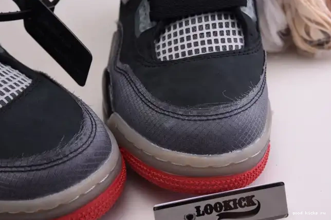 CV9388-001 x Jordan Bred Off White Air 4 Retro 0624